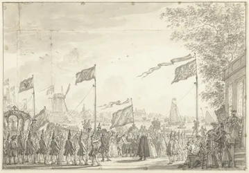 Abschied von Wilhelm V. und Gemahlin an der Buitenamstel, 1768
