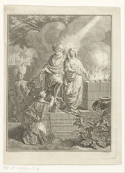 Allegorische Titelseite mit Erzvater Abraham und Wahrheit