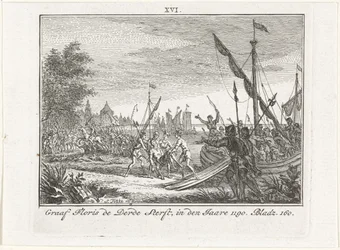 Der Tod von Floris III. von Holland in Antiochia, 1784