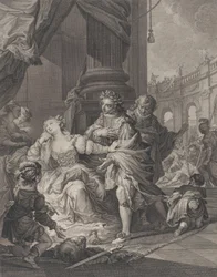 Gunhilda des Ehebruchs beschuldigt, 1760