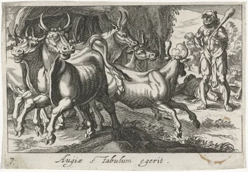 Herkules hütet die Herde von Geryon (Herculische Themen)