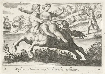 Nessus versucht Deïanira zu entführen