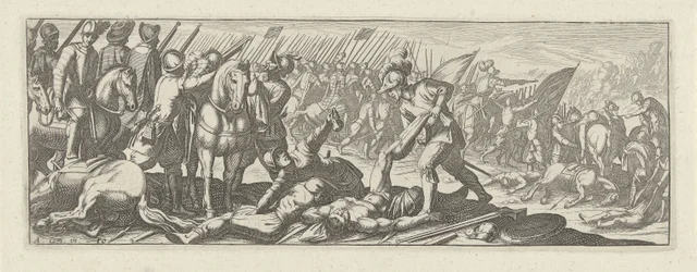 Soldaten plündern Leichen auf dem Schlachtfeld (Cavalerie-Serie)