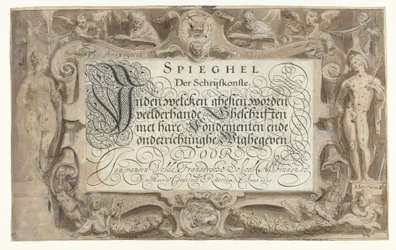 Spieghel der schrijfkonste, inden welcken ghesien worden veelderhande geschriften met hare fondementen ende onderrichtinghe uutghegeven