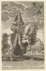 Friedrich Wilhelm I. von Brandenburg - Porträt von Friedrich Wilhelm (1620-1688), Kurfürst von Brandenburg, Herzog von Preußen von Grimm, Simon (aktiv ca. 1680)