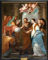 Pfarrkirche (Parochiekerk Sint-Eligius). Simon De Pape. 3 Verlobung der Jungfrau. 17. Jahrhundert.