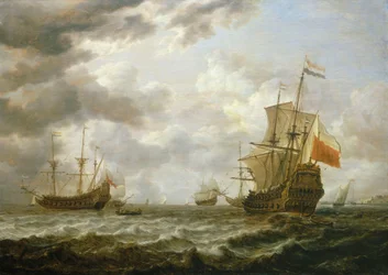 Die Brederode vor Hellevoetsluis, Mitte des 17. Jahrhunderts
