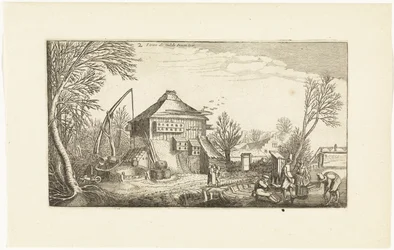 Winterlandschaft mit Bauernhof