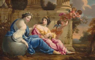 Die Musen Urania und Kalliope