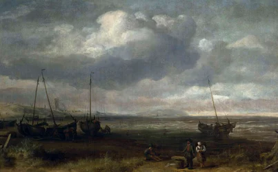 Am Meer in Scheveningen mit Fischerbooten