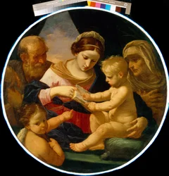 Die Heilige Familie mit Johannes dem Täufer und der Heiligen Elisabeth