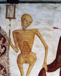 Tod mit Stundenglas (Detail)