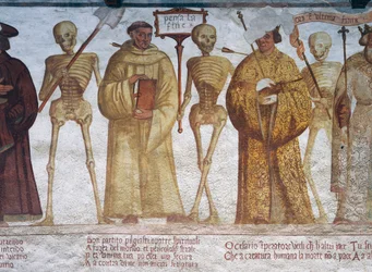 Der Tod mit dem Mönch (Detail)