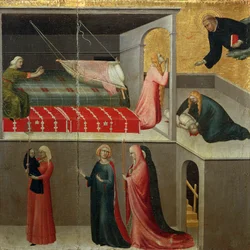Wunder des Babys, das aus der Wiege fiel (Detail)