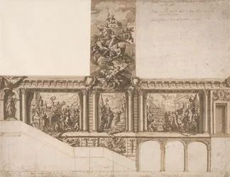 Entwurf für Decken, Wände und Treppenhaus