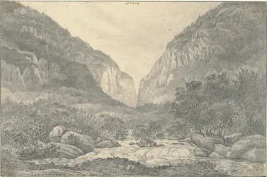 Tal der Saltina bei Brieg am Eingang des Simplon