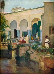 Innenraum eines maurischen Harems, 1907