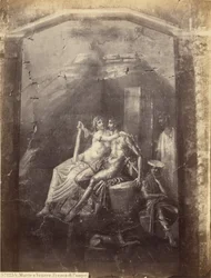 Mars und Venus. Fresko von Pompeji