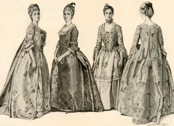 Kleidung während der Herrschaft von Georg II. 1735-1760