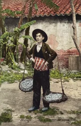 Fischverkäufer, Malaga, Spanien