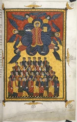 Christus erscheint in den Wolken