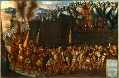 Eroberung Mexikos - Der Tod von Montezuma durch sein eigenes Volk am 1. Juli