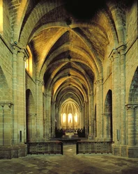 Innenansicht der Kirche, gegründet 1150