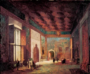 Palast Mosen Sorell. Anonymes spanisches Gemälde