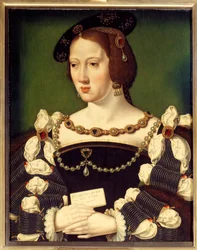 Porträt von Eleonore von Habsburg, Erzherzogin von Österreich (1498-1558), Königin von Frankreich, Ehefrau von König Franz I