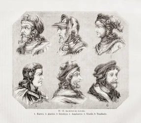 Sechs spanische Könige.