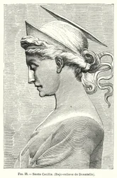 St. Cecilia, Basrelief von Donatello