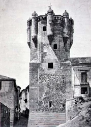 Der Turm des Schlüsselhalters, erbaut ca. 1480 in Plazuela de Menores, Salamanca