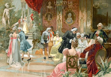 Der Hof von König Ludwig XV. von Frankreich