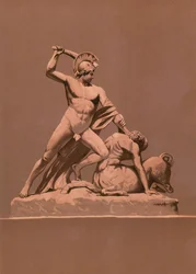 Theseus tötet den Minotaurus