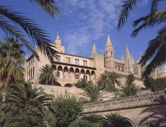 Ansicht des Palastes La Almudaina, Palma de Mallorca