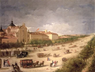 Ansicht der Calle de Alcala, Madrid