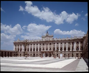 Ansicht des Königspalastes (1738-1755) (Fotografie)