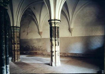 Blick auf das Innere des Kapitelsaals des Klosters, gegründet 1194 und 1218 an seinen heutigen Standort verlegt