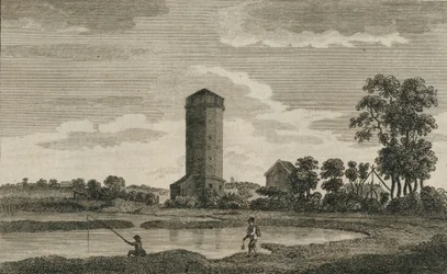 Ein alter Wasserturm in Hampshire, 1786