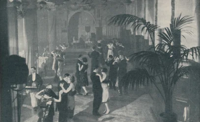 Tanz, Gesang und Abendessen in unterirdischen Vergnügungshallen, ca. 1935