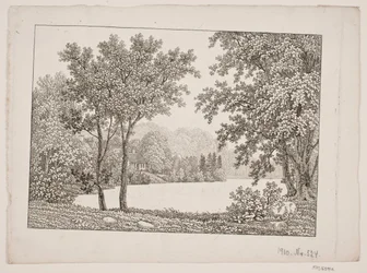Landschaft mit See