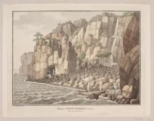 Der Felsen genannt Jons Kirche in Ruths Sogn auf Bornholm