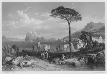 Ischia, aus dem Bild in der königlichen Sammlung