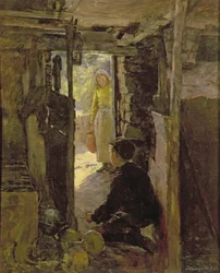 An der Hüttentür