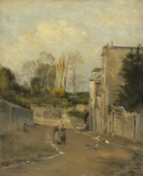 Montmartre, die rue Cortot, um 1872-76