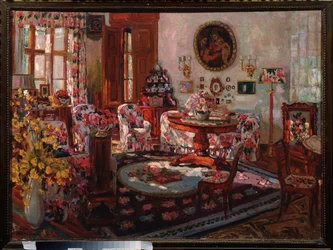 Innenansicht des Herrenhauses Brasovo