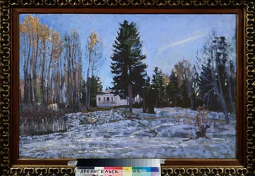 Ein altes Landgut. Gemälde von Stanislaw Julianowitsch Schukowski (1873-1944)