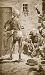 Das Schwarze Loch, altes Fort William, 18. Juni 1756, Illustration aus „Hutchinson