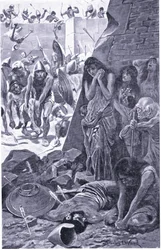 Tyrus belagert von Nebukadnezar von Babylon