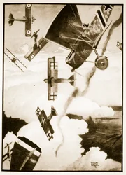 Ein Luftkampf, Illustration aus 